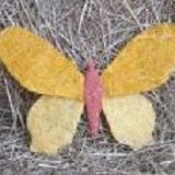 Schmetterlinge aus Sisal , Jute