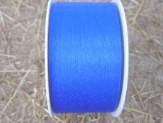 Organza Band Organdy 50 m x 5 cm Dunkel Blau