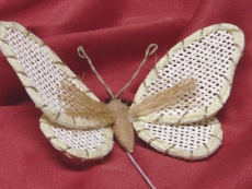 Jute Schmetterling Natur 11 x 7 cm