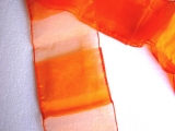 Organza Taschen Band 2 m x 12 cm gesäumt Orange
