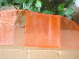 Organza Taschen Band 10 m x 7 cm gesäumt in Orange