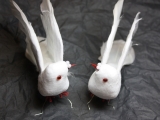 Taubenpaar weiß 12 cm