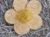 Sisal Blüte 15 cm Gelb