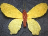 Sisal Schmetterling Groß Gelb