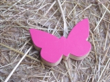 Schmetterling aus Holz Pink